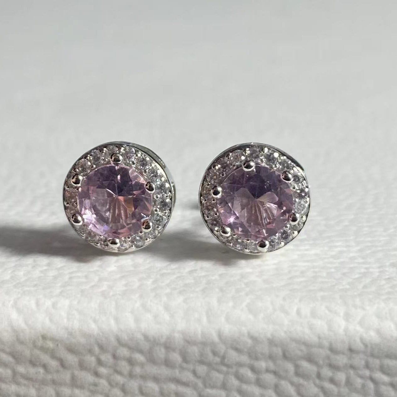 Rhinestone Surround Zircon Ear Bone Pin Stud Earrings