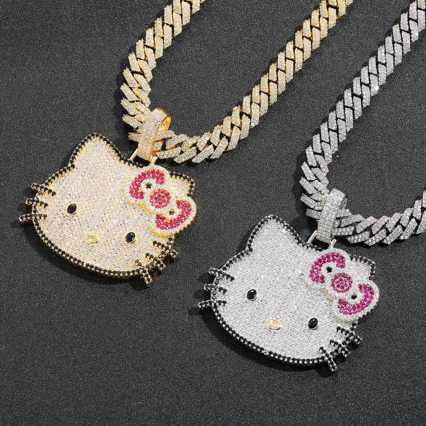 Women's & Men's Small Animal Cute Pink Zircon Solid Personalized Pendants