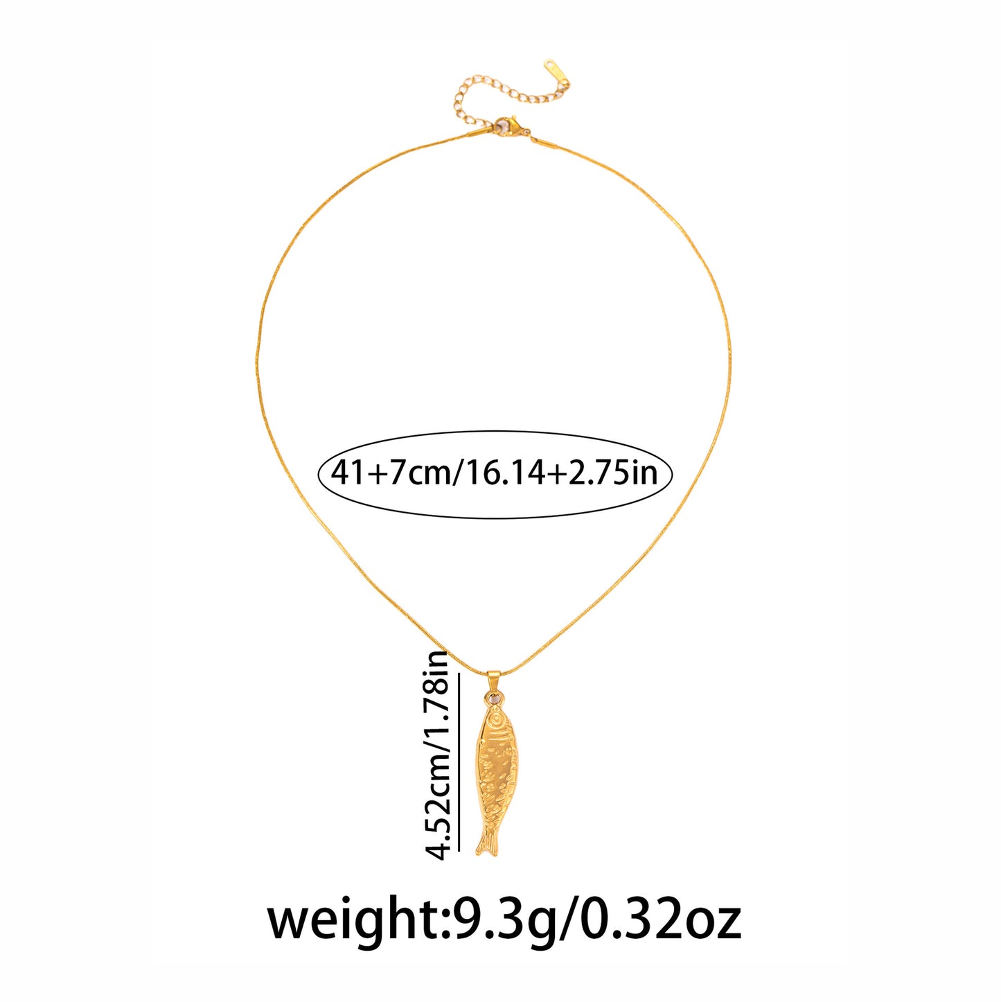 Fish Personality Trendy Fashion Exquisite Light Luxury Simplicity Clavicle Pendants
