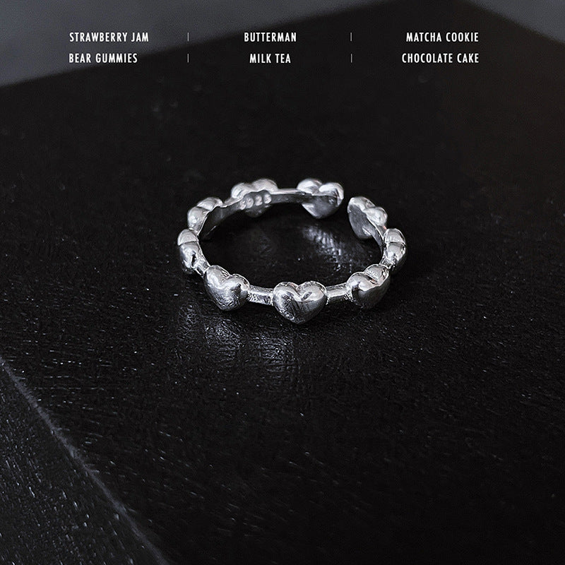 Female Light Luxury Minority Design Sense Simple Compact Opening Adjustable Ring