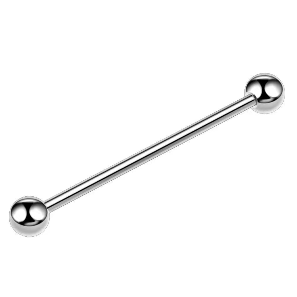 Stainless Steel Barbell Dumbbell Ear Bridge Nails Long Stud Earrings