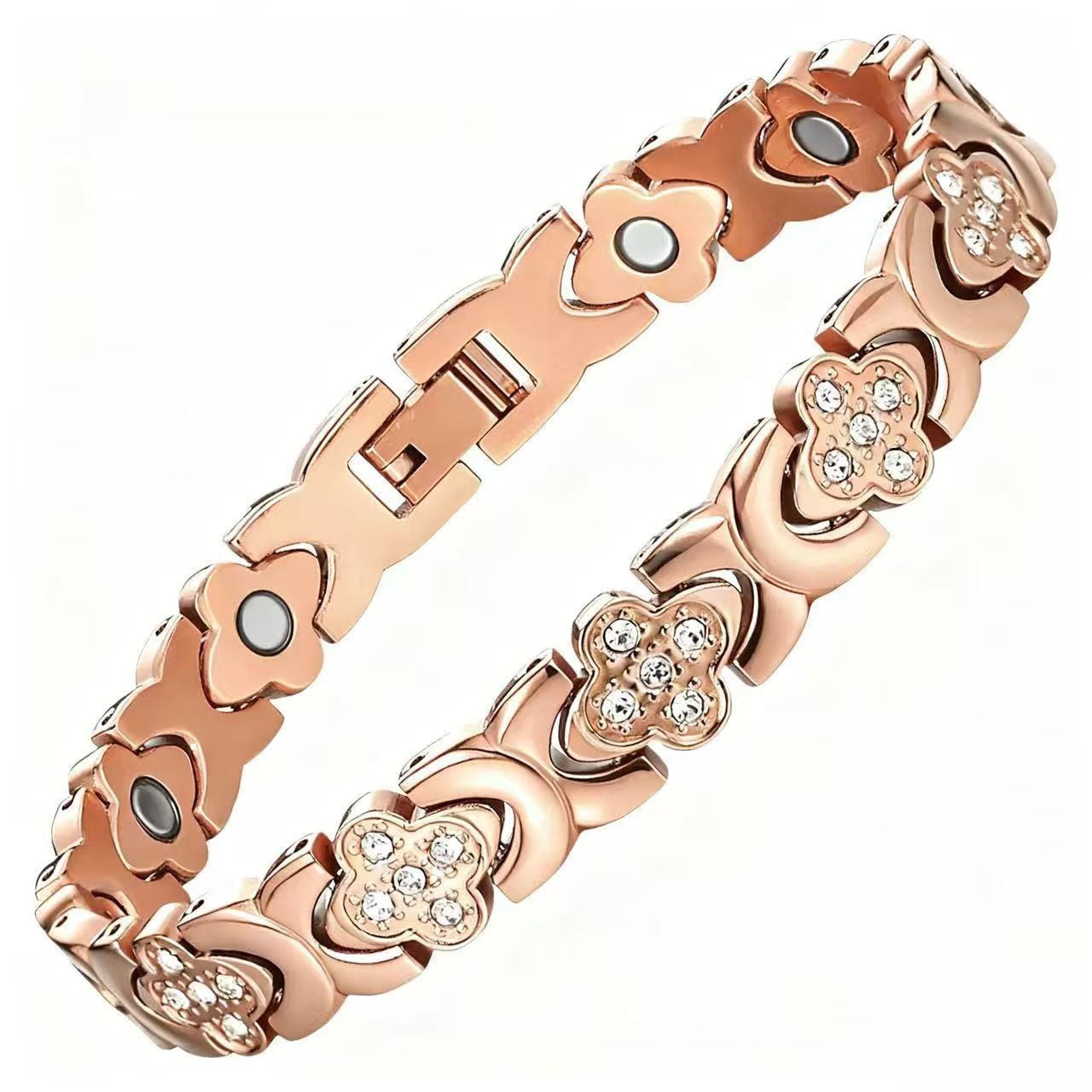 Women's Luxury Fashion Diamond Single Row Four Bracelet