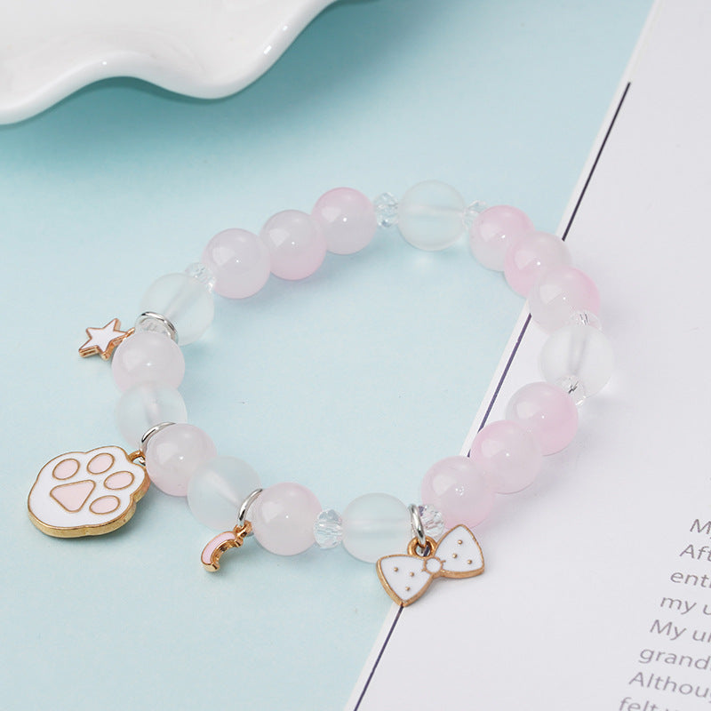 Korean Style Graceful Cute Crystal String Bracelet