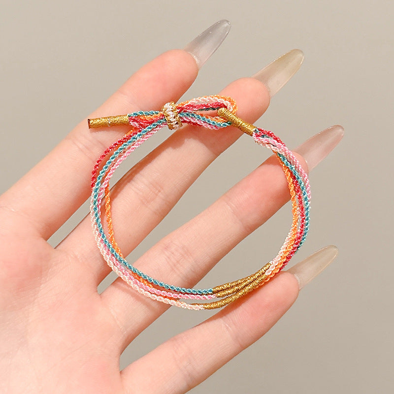 Boat Festival Carrying Strap Colorful Rope Wind Hand-woven Bracelet
