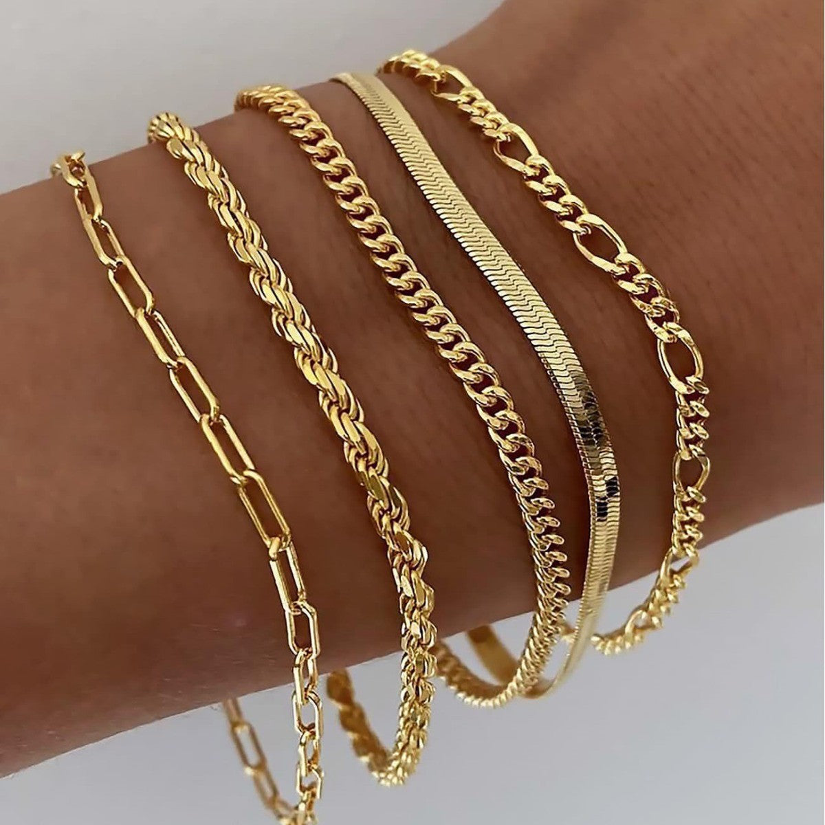 Charming Twist Glossy Irregular Punk Suit Bracelets