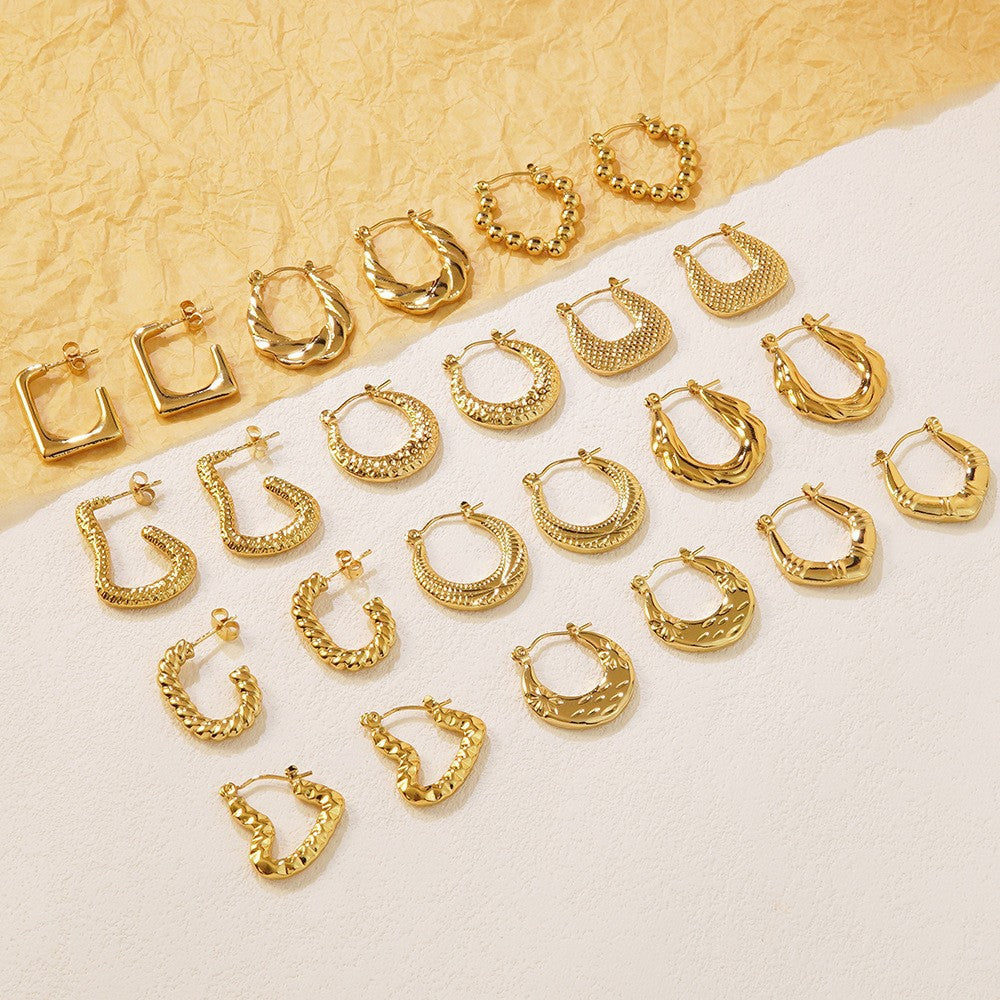 Luxury High Sense Titanium No Fading Ear Earrings