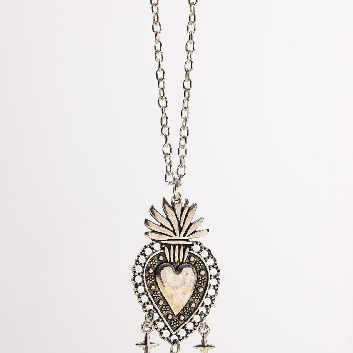 Dark Gothic Fashion Sacred Heart Star Rings