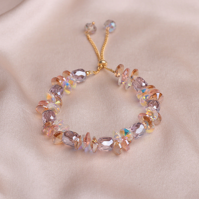 Women's Korean Super Shiny Crystal Design High-grade Bracelet