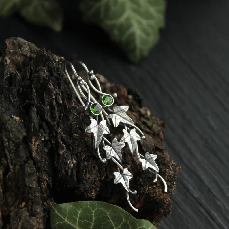 Charming Creative Retro Leaves Ivy Elf Earrings