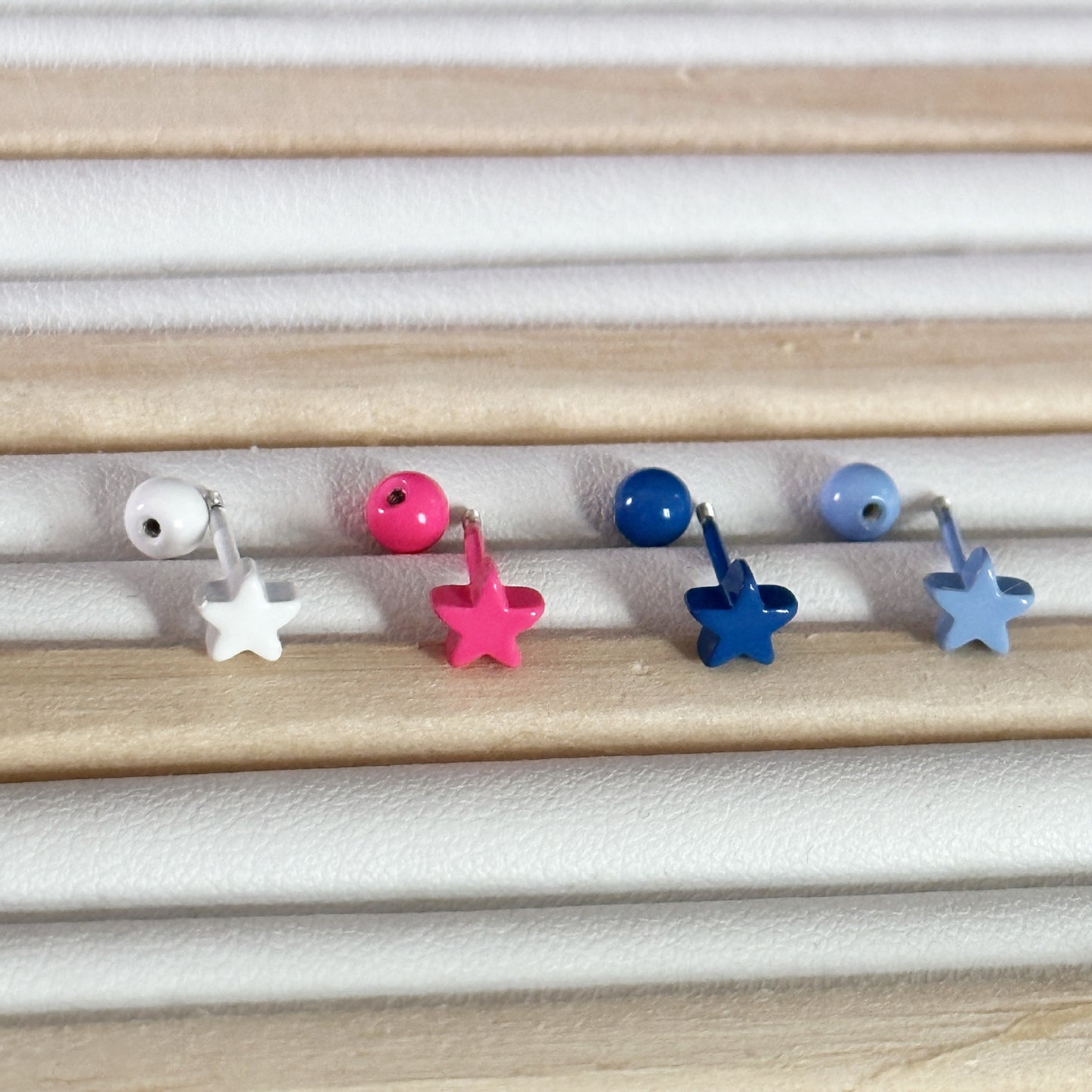 Simple White Versatile Ear Bone Thick Earrings