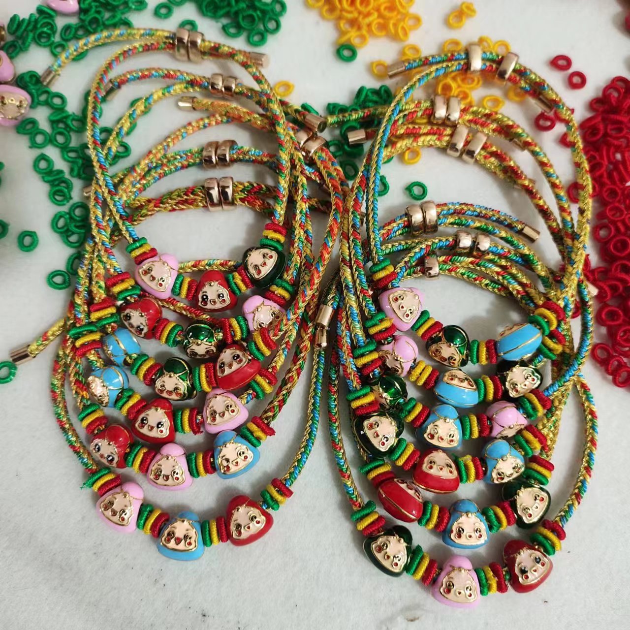 Children's Rope Woven Ethnic Style Dragon Boat Festival Carrying Strap Kindergarten Bracelet