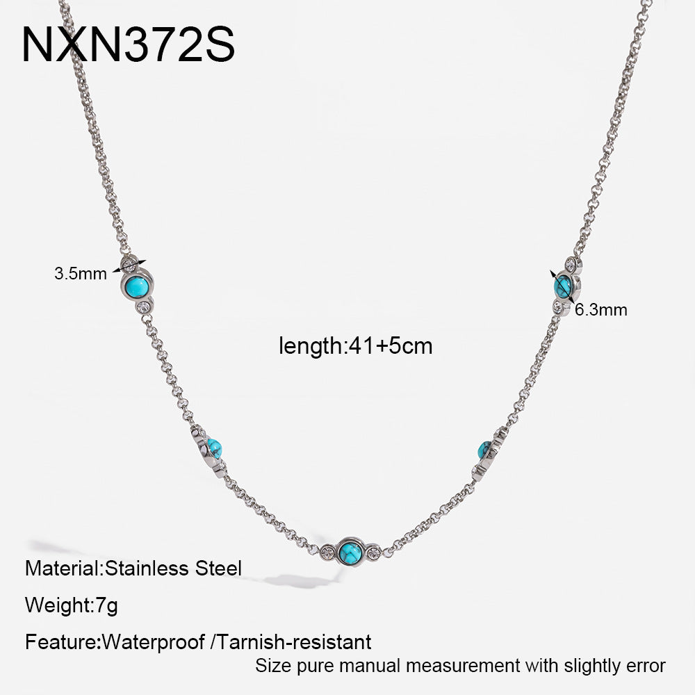 Women's Chain Stainless Steel Waterproof Light Luxury Minority Necklace