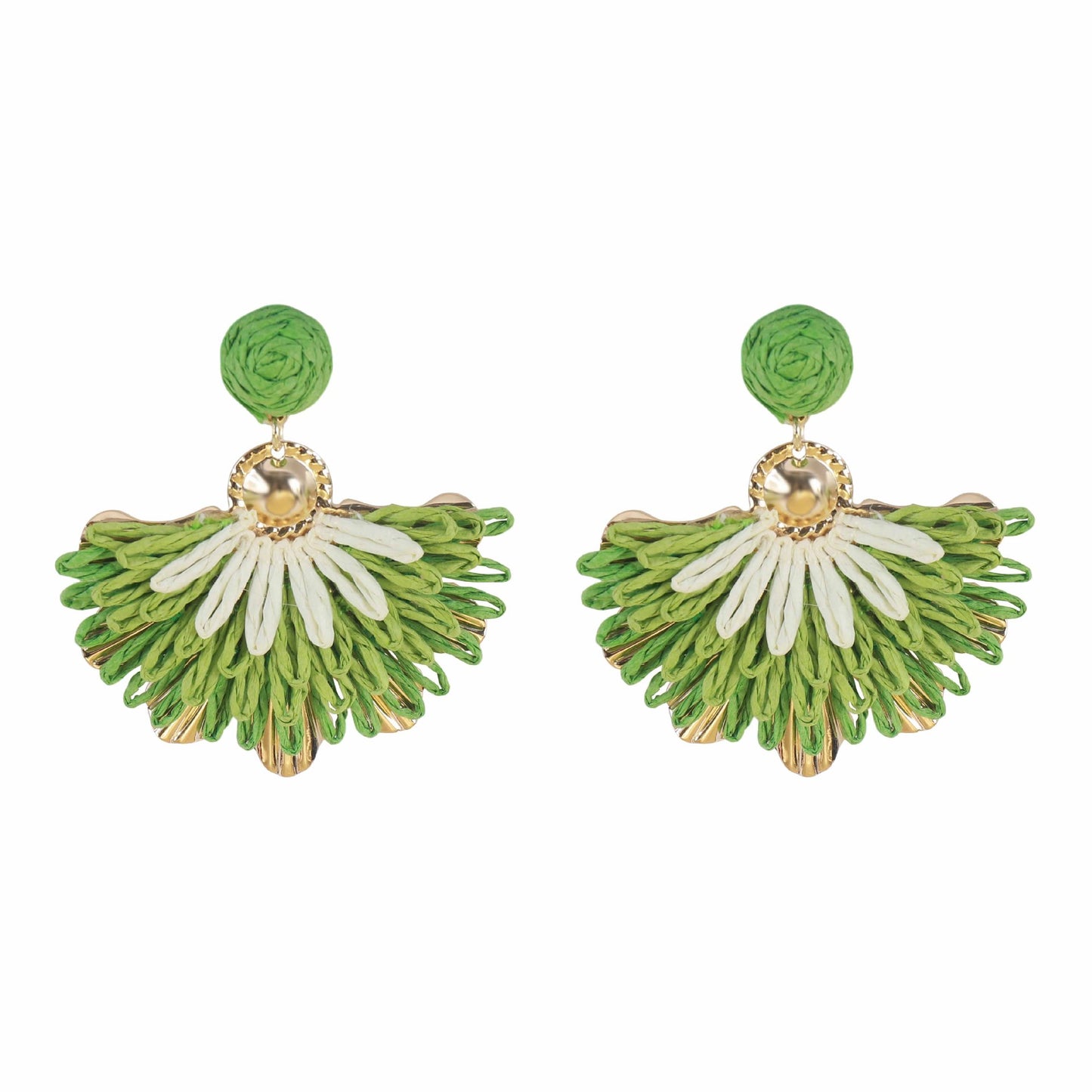 Women's Vacation Style Enamel Color Flower Pearl Light Luxury High-grade Earrings