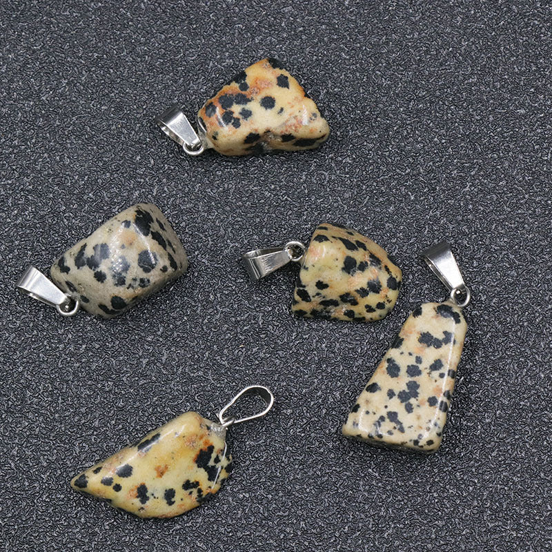 Stone Crystal Agate Small Colorful Jade Irregular Pendants