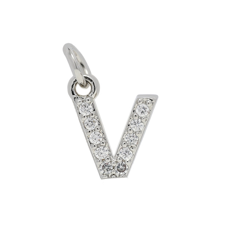 Letters Accessories Small English Zircon Eardrop Pendants