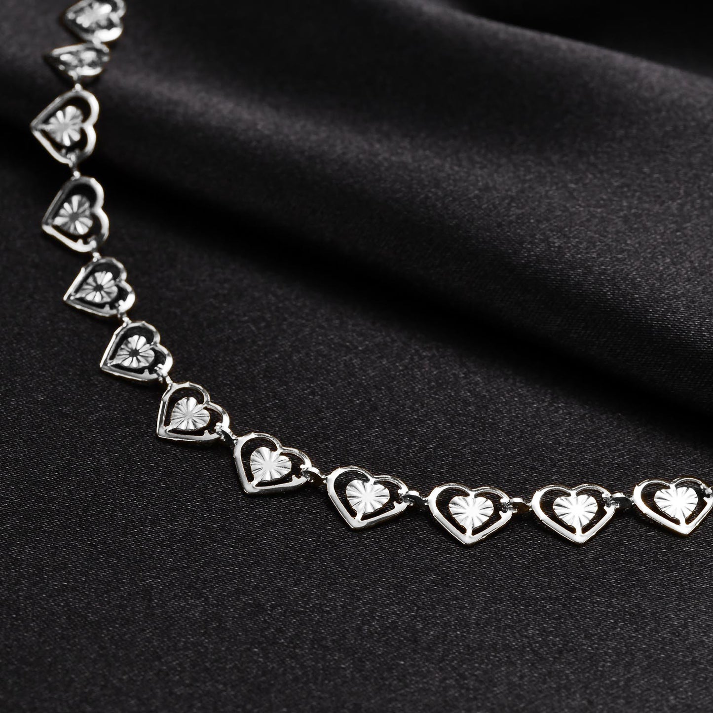 Heart Shape Handmade Chain Clavicle Live Necklaces