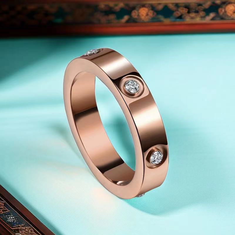 Steel Female Niche High Sense Korean Style Simple Ring