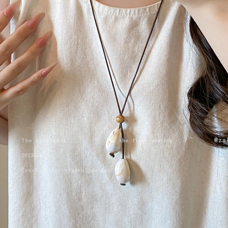 Women's Chinese Zen Ethnic Style Butterfly High-grade Retro Necklace