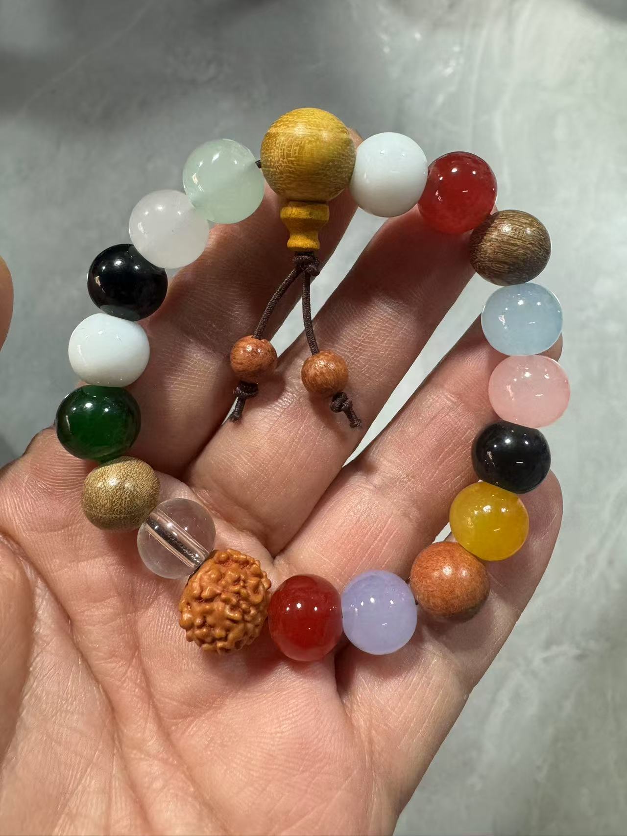 Bodhi Seed Eighteen Prayer Beads Buddha Cultural Artifact Bracelet