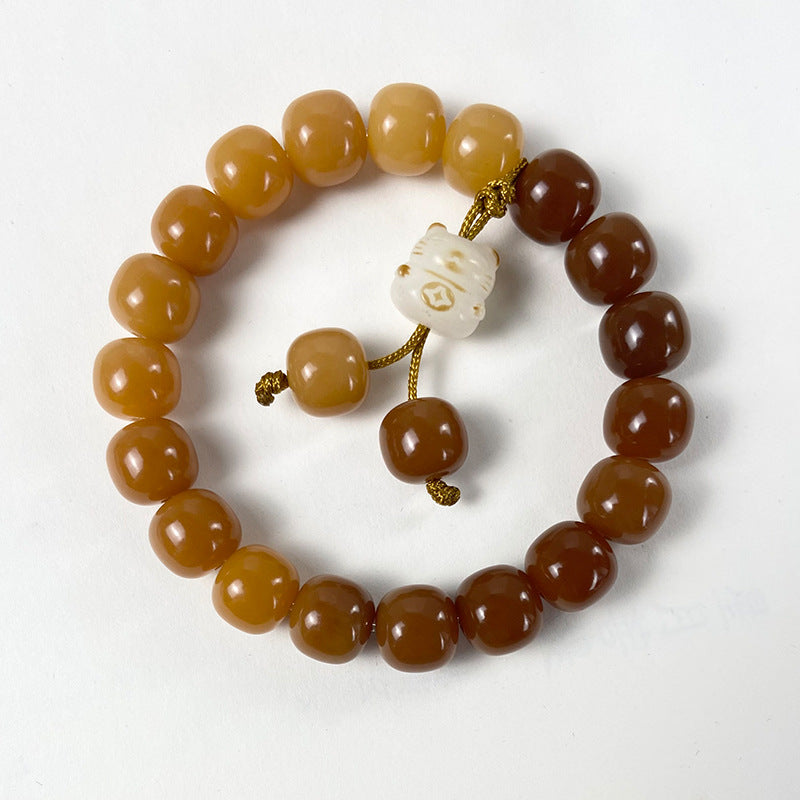 Bodhi Candy Color Single Circle Pliable Temperament High Throw Three Bracelets
