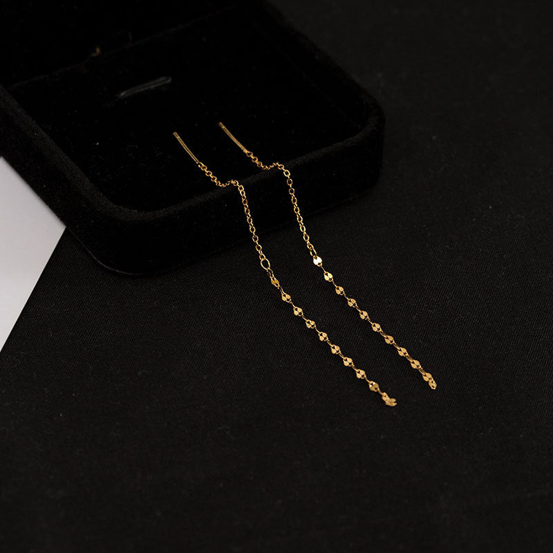 Tree Sier Plated Temperament Shining Tassel Modified Face Shape Beautiful Rings