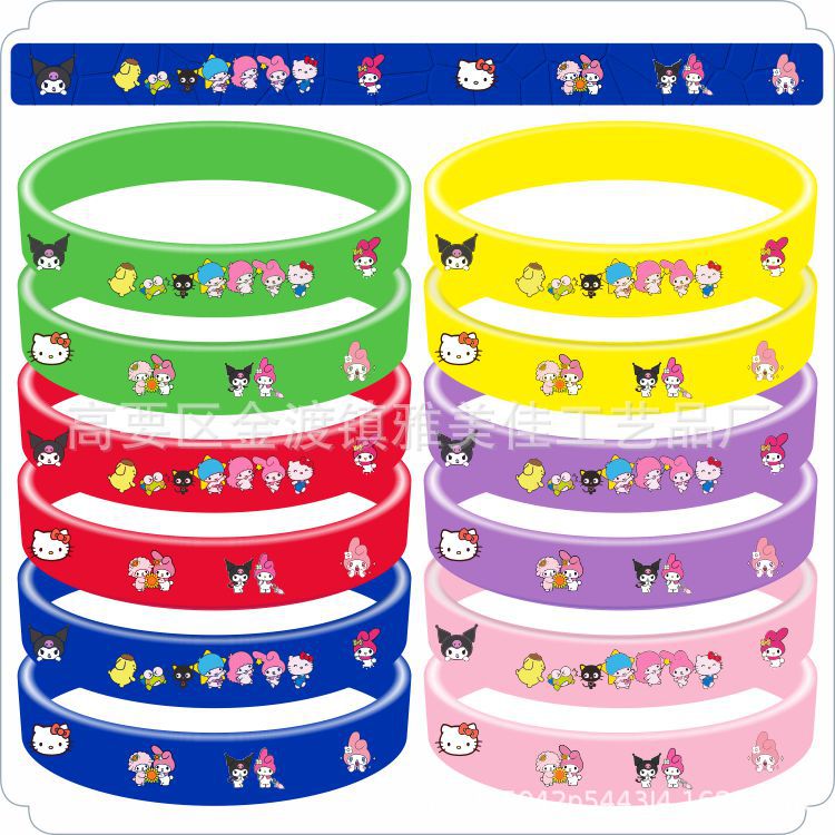 Cartoon Silicone Anime Surrounding The Game Wrist Bracelets
