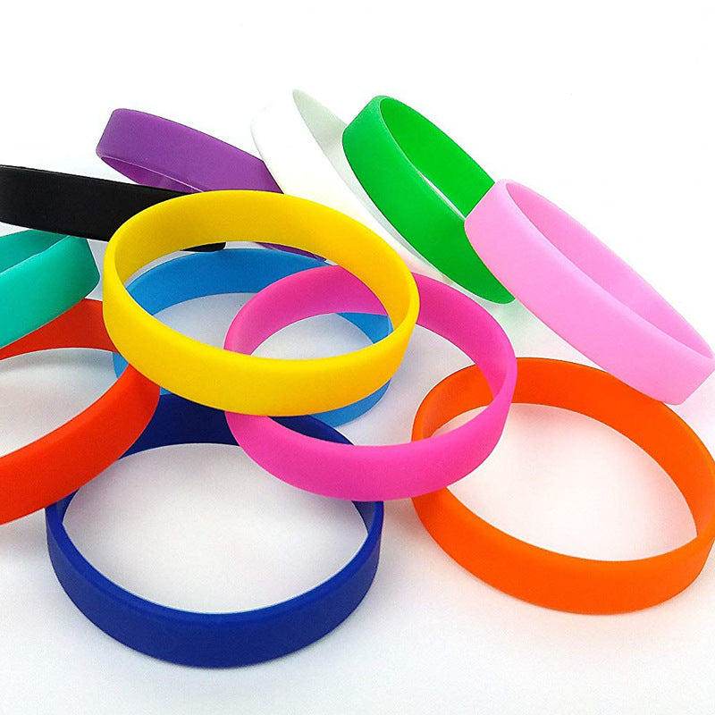 Wristband Lettering Silicone Sports Solid Color Printing Bracelet