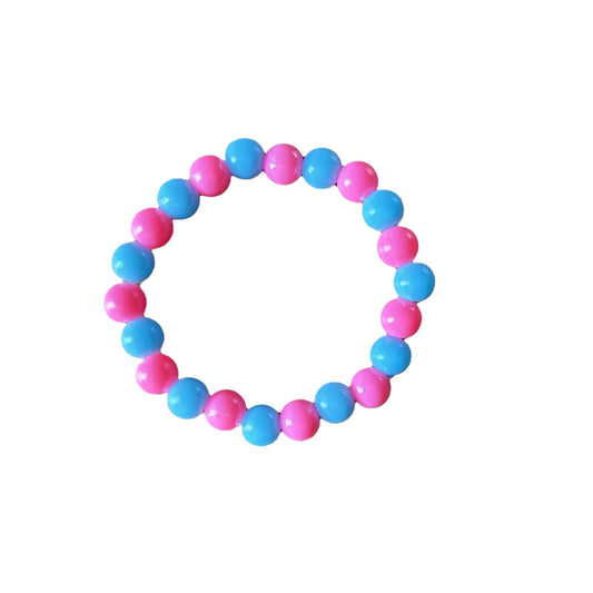 Children's Imitation Pearl Plastic Beads Colorful Beaded Acrylic Handmade Small Bracelets