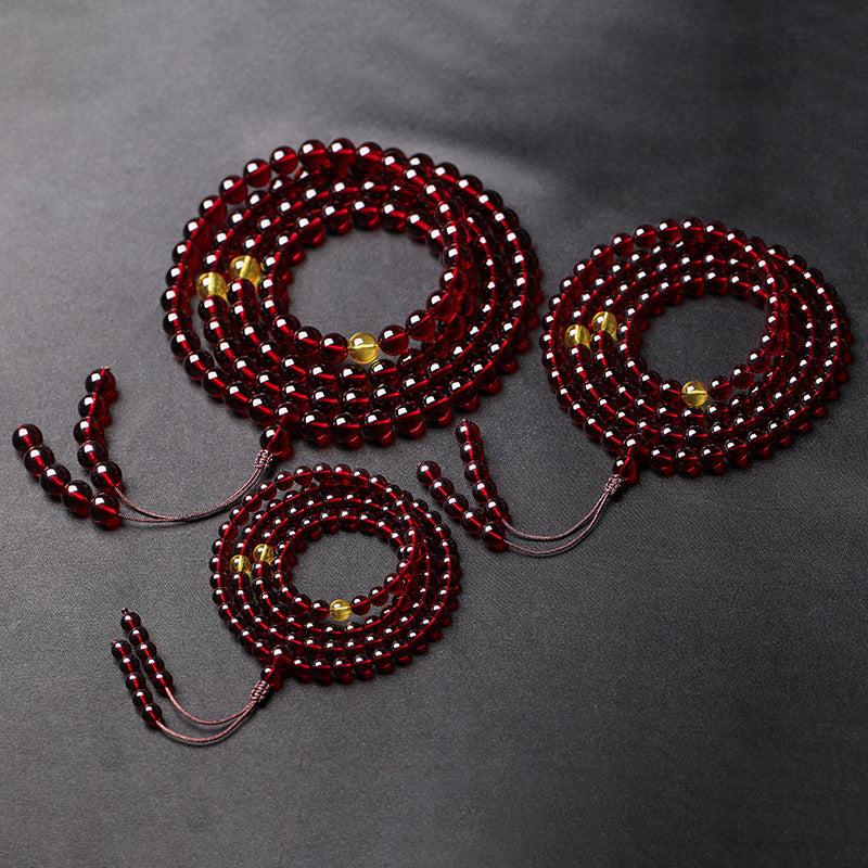 Women's & Men's Blood Amber Beads Beeswax Water Purification Bracelet