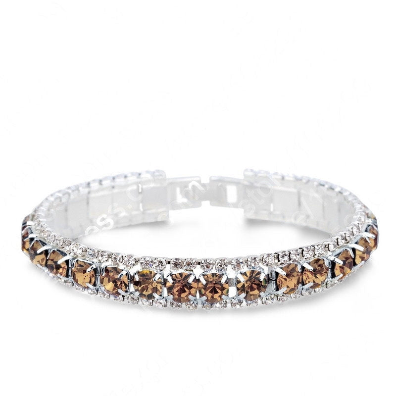 Fashion Rhinestone Female Bride Full Diamond Wedding Bracelets