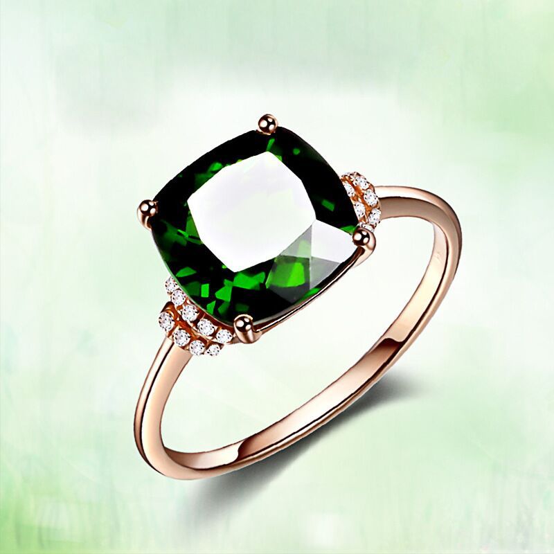 Fashion Vintage Emerald Ruby Diamond Popular Ring
