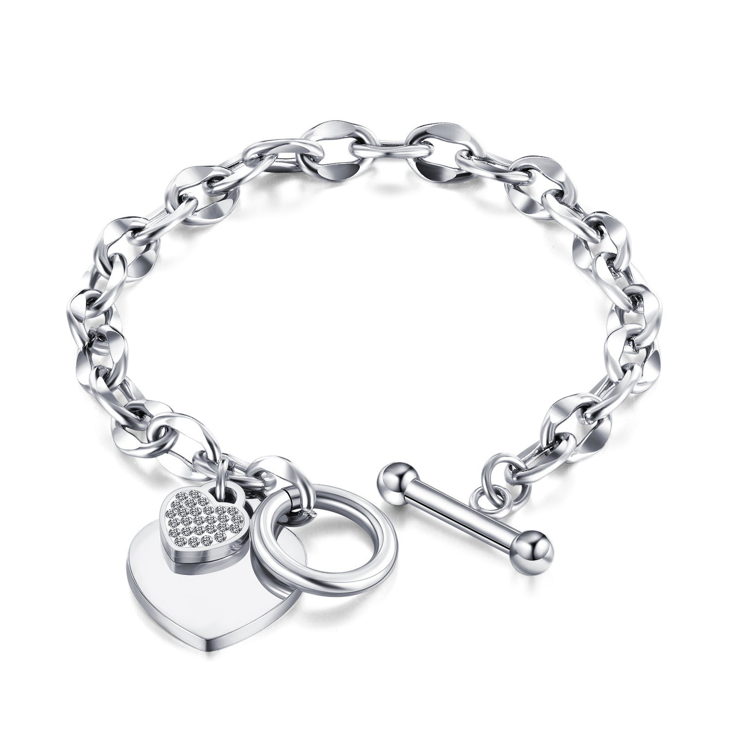 Women's Commuter Titanium Steel Light Luxury Couple Bracelets