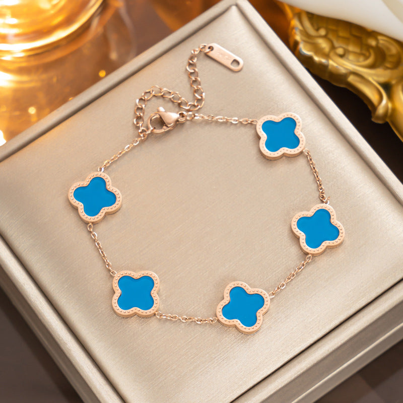 Diamond Rose Gold Fashion Charm Pork Bracelet