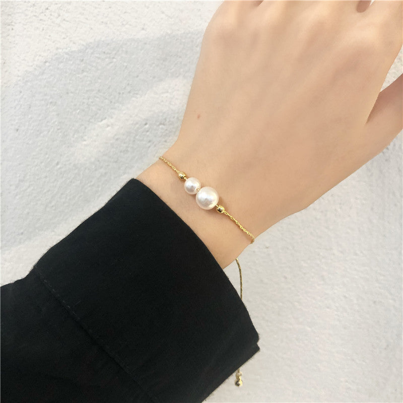 Pearl Female Korean Simple Personalized Adjustable Bracelet