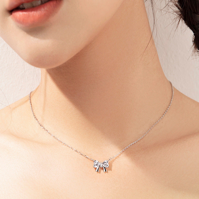 Heart Zircon Design High-grade Light Luxury Temperament Simple Personalized Cold Necklace