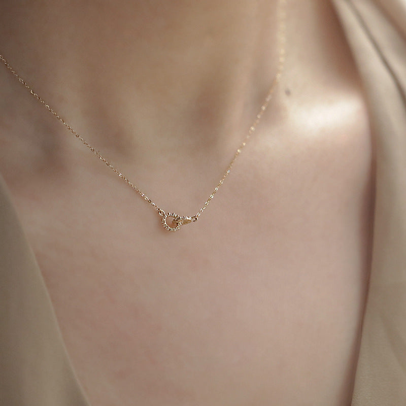 Women's Sier Good Luck Full Diamond Palace Style Very Fine Beautiful Necklaces