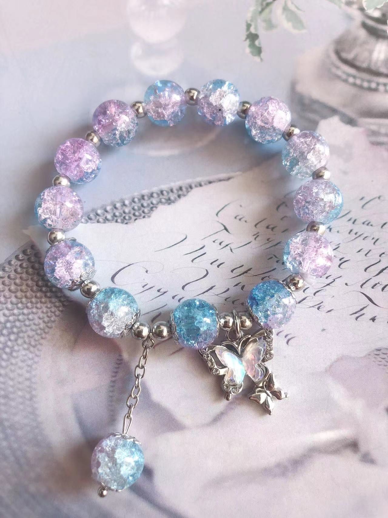 Cherry Blossom Glaze Female Design High Sense Bracelet