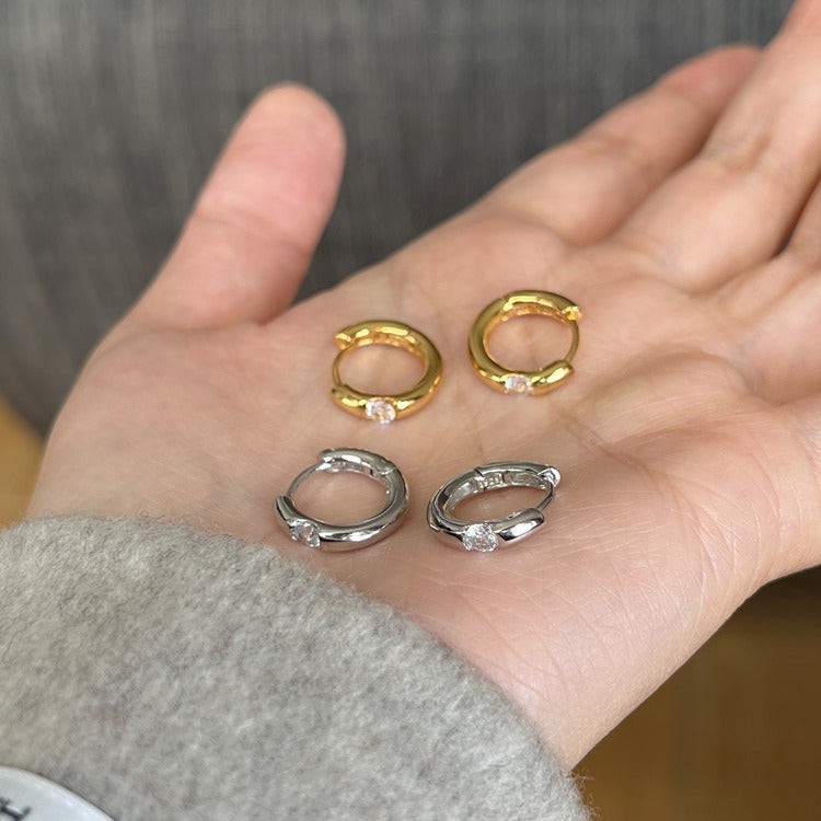 Luxury High Sense Simple Circle Zircon Refined Wild Female Bracelets