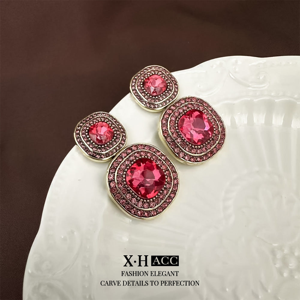 Elegant Zircon Butterfly Tassel Gentle Stylish Personality Stud Earrings