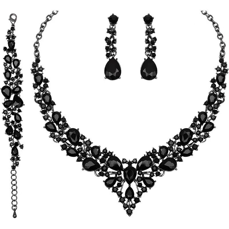 Unique Classic Stylish Cool Diamond Alloy Jewelry Set
