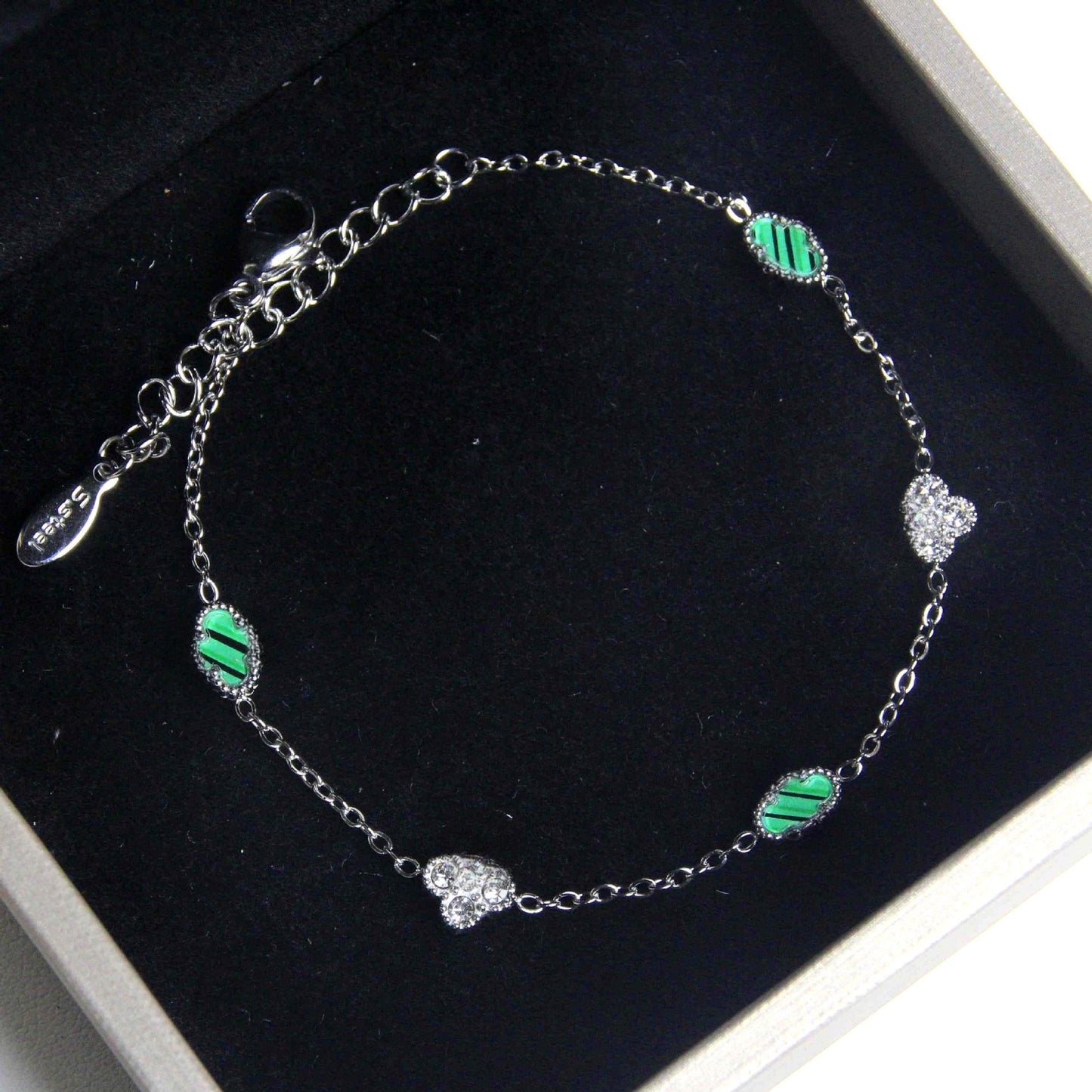 Women's Lucky Diamond Four-leaf Clover Vacuum Electroplating Fashionable All Bracelets