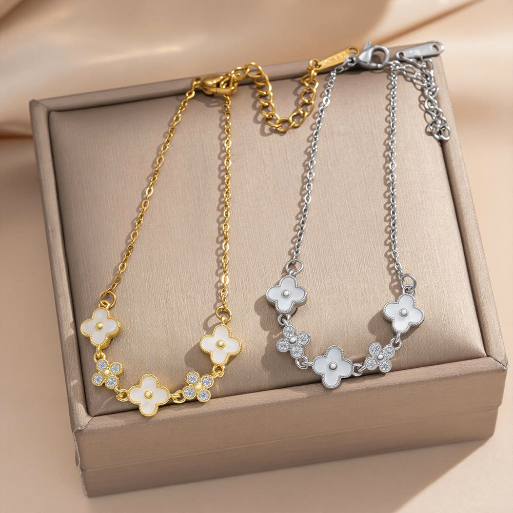 Women's Rhinestone Zircon Stitching Trendy Unique Commuter Light Luxury Bracelet