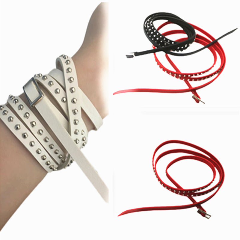 Handmade Punk Rivet Retro Couple Fashion Bracelet