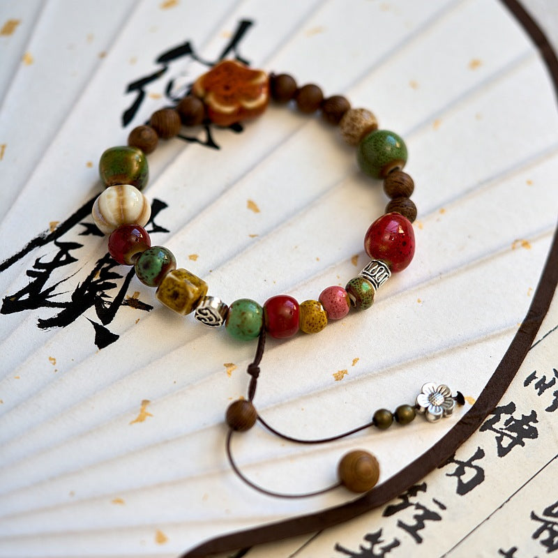 Ethnic Style Hand-woven Ceramic Couple Cute Bracelets