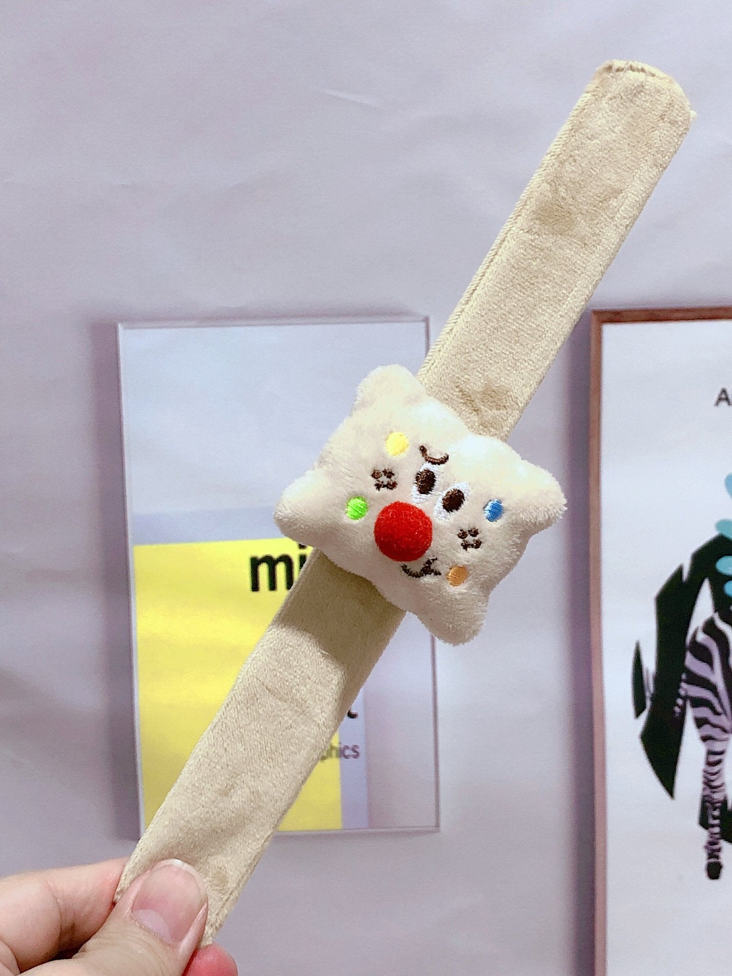 Children's Plush Cartoon Pop Cute Sun Flower Couple Female Dinosaur Slap Bracelet