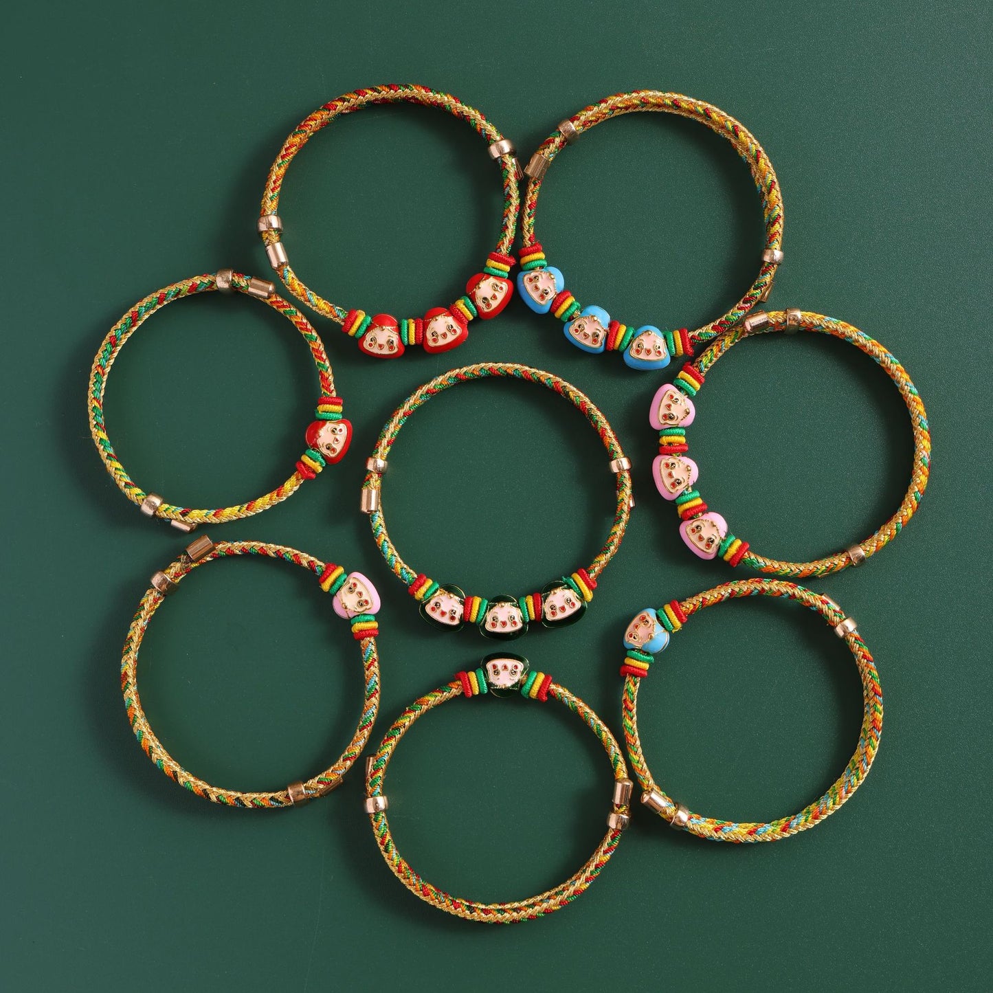 Festival Colorful Rope Handmade Braided Wire Bracelets