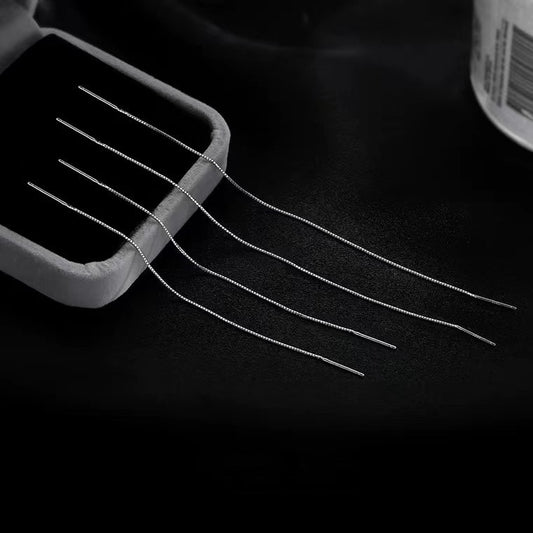 Women's Sterling Sier Design Minority Simple Long Ear Line