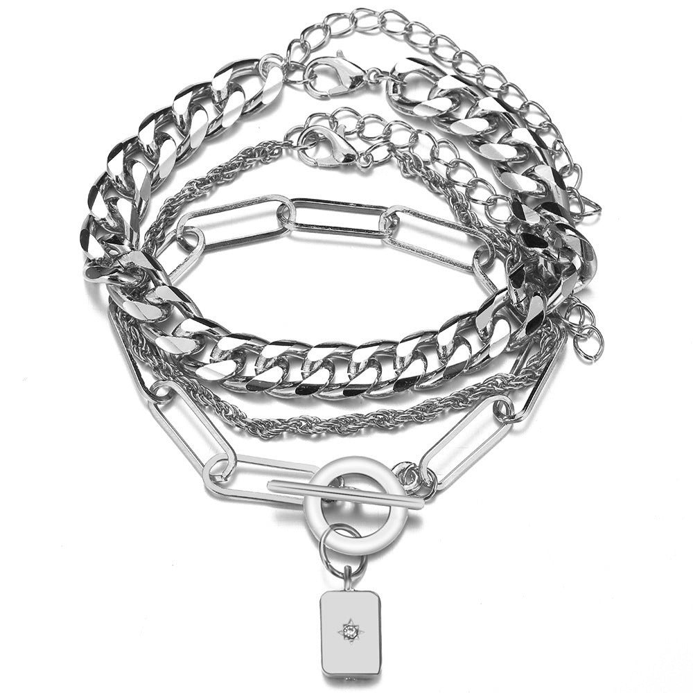 Charming Twist Glossy Irregular Punk Suit Bracelets