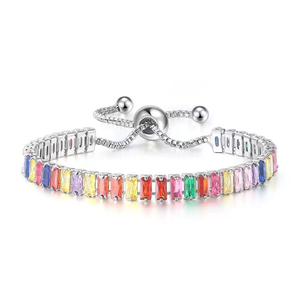 Women's & Men's Hip Hop Diamond Black Zircon Tennis Bracelets