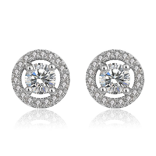 Jewelry Suit Stylish Round Gemstone Shiny Pendants